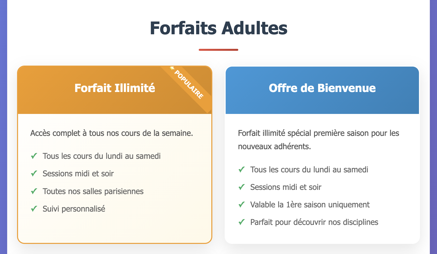 Les tarifs de nos cours de Karaté Tarifs - club de karaté paris MAK